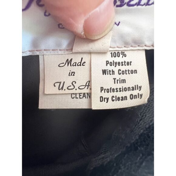 Vintage Gigi's Closette Glenview Black Multi Dress Size 6 Strapless - Picture 5 of 7